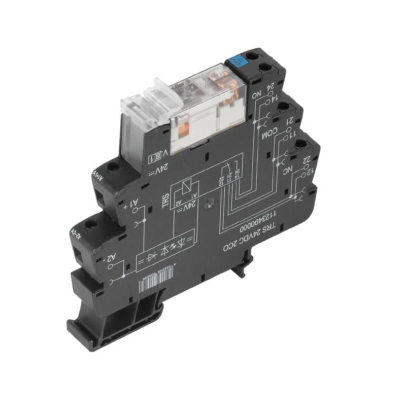 رله PLC یا رله ماژول وایدمولر TRS 24VDC 2CO - کد 1123490000