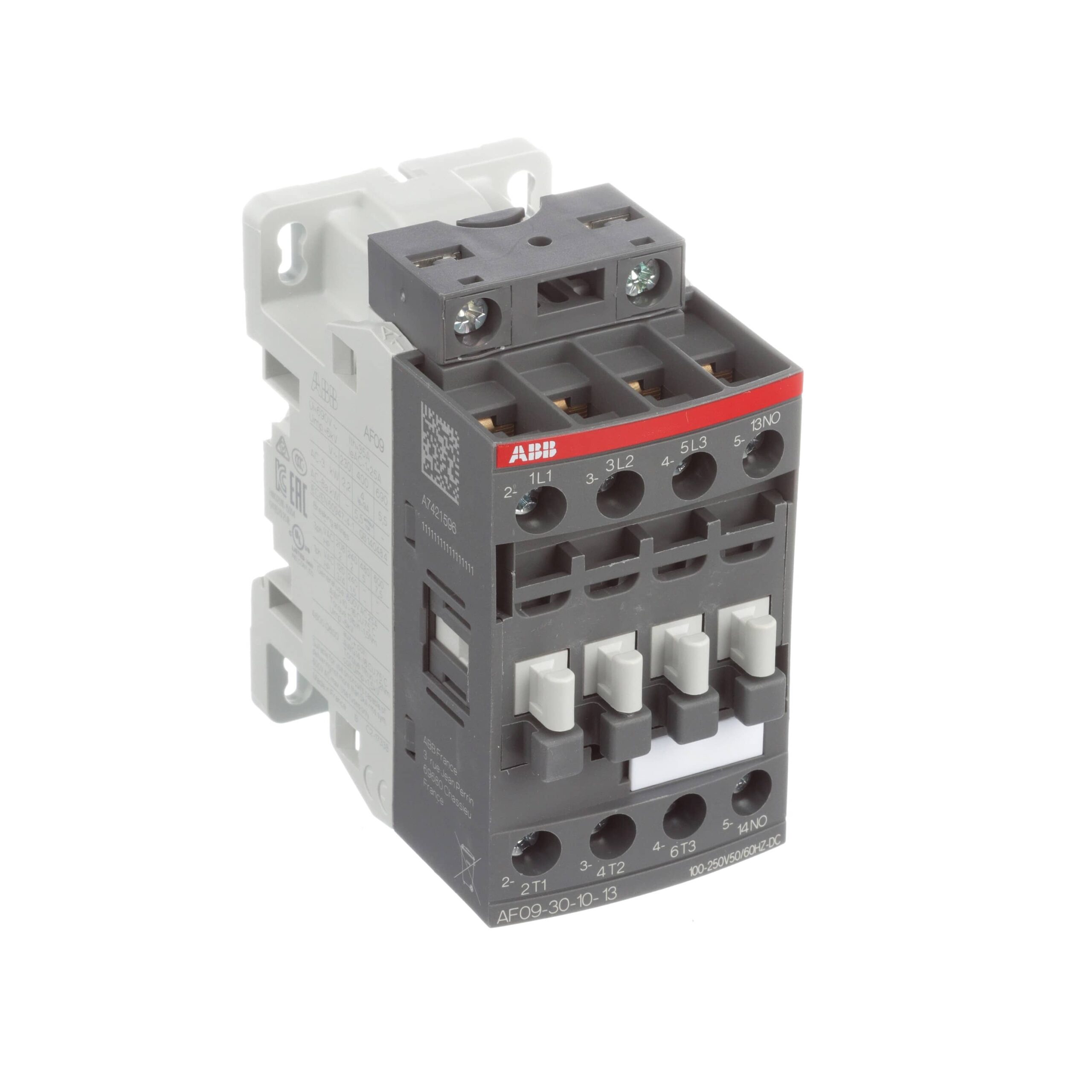 کنتاکتور ABB مدل AF09-30-10-13 | سه پل ۴ کیلو وات | کنتاکت کمکی NO